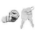 thumbnail image 1 of MOVTOTOP Sturdy Stainless Steel Cabinet Lock with Keys for Locking Silver Color Versatile Security Solution, 1 of 7