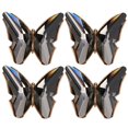 thumbnail image 1 of 4 Uds. Elegante hebilla de zapato, apliques de mariposas de cristal, decoración DIY para tacones, bolsa de ropa, 1 of 8