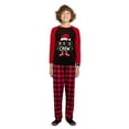 thumbnail image 5 of Ihaphap Santa Christmas Crew Black Family Christmas Matching Pajamas Set, 3-4T-Kid, 5 of 6
