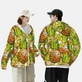thumbnail image 6 of Fotbe Tropical Summer Fruit Men's Women's UPF 50+ Sun Protection Jacket Hooded Cooling Shirt with Pockets Hiking Outdoor Performance-Large, 6 of 9