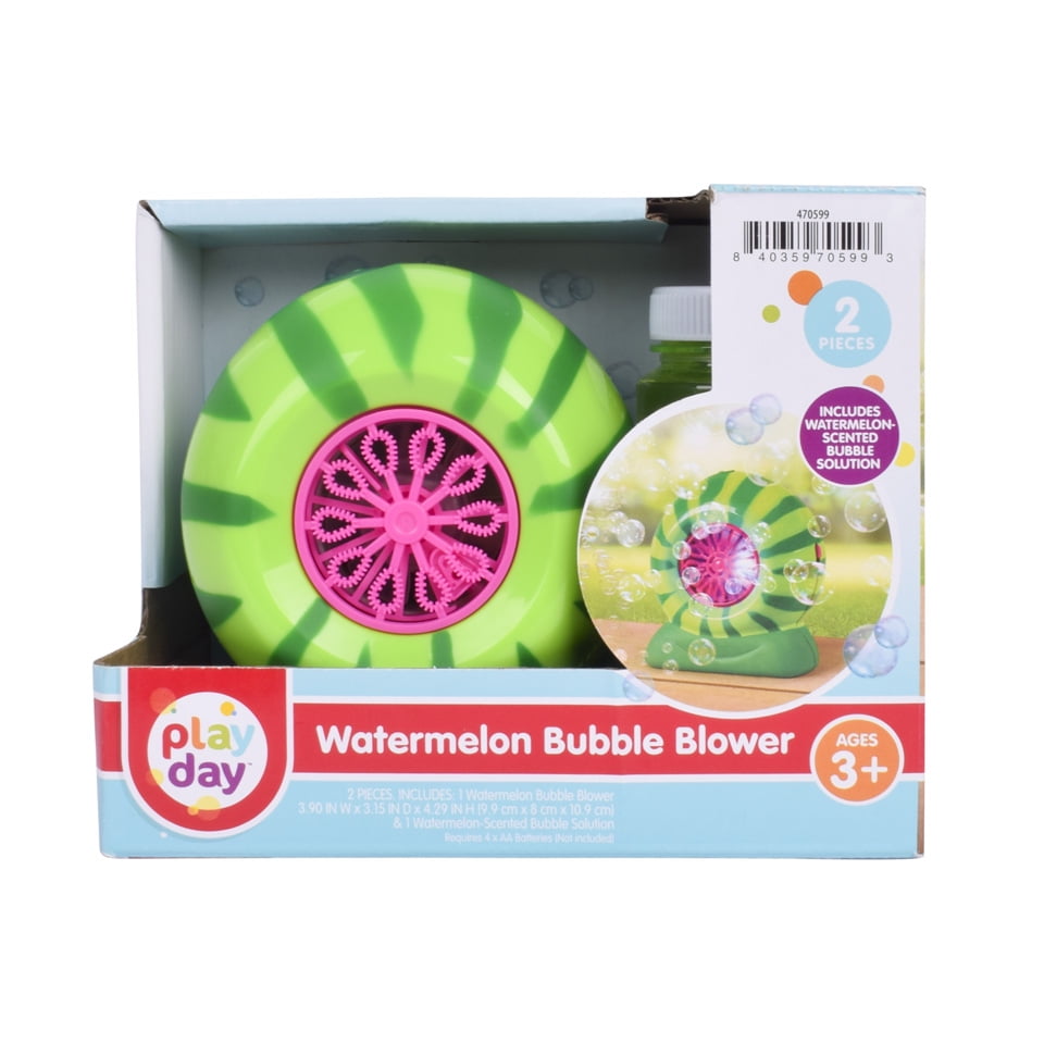 Play Day Watermelon Bubble Blower with 4oz Scented Bubble Solution, Children Ages 3+  (图5) Play Day Watermelon Bubble Blower with 4oz Scented Bubble Solution, Children Ages 3+  (图5)
