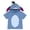 Eeyore Blue Grey, variant on Disney Nightmare Before Christmas Baby Girls' Cosplay Short Sleeve Hooded T-Shirt Sally Patchwork Multi