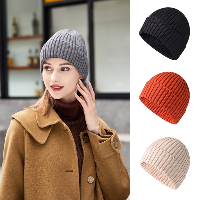 Morttic Beanie Hat For Women Men Winter Hat Womens Cuffed Beanies Knit