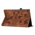 thumbnail image 6 of Allytech Case for Samsung Galaxy Tab S9 FE/S9 11.0" 2023 (SM-X510/X516B/X518U/X710/X716B/X718U) with Pen Holder & Card Pocket, Kickstand Multi-Angle Viewing Shockproof Soft TPU Back Cover, Brown, 6 of 9