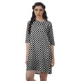 thumbnail image 1 of Moomaya Moss Georgette Short Straight T-Shirt Dress For Women Plus Size Clothing, 1 of 6