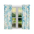 thumbnail image 2 of BSDHOME Blue Starfish Window Curtain Kitchen Curtain 26x39 inches (Two Pieces), 2 of 3