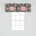 thumbnail image 2 of Jungle Flowers Window Valance, Watercolor Blooming Floral in Boho Forest with Leaves Greenery, Curtain Valance for Kitchen Bedroom with Rod Pocket, 54" X 18", Laurel Green Coral Taupe, by Ambesonne, 2 of 2