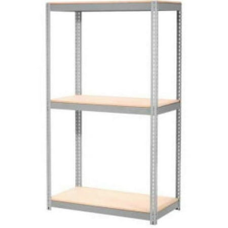 

84 x 36 x 12 in. Expandable 3 Level Starter Rack with Wood Deck Gray