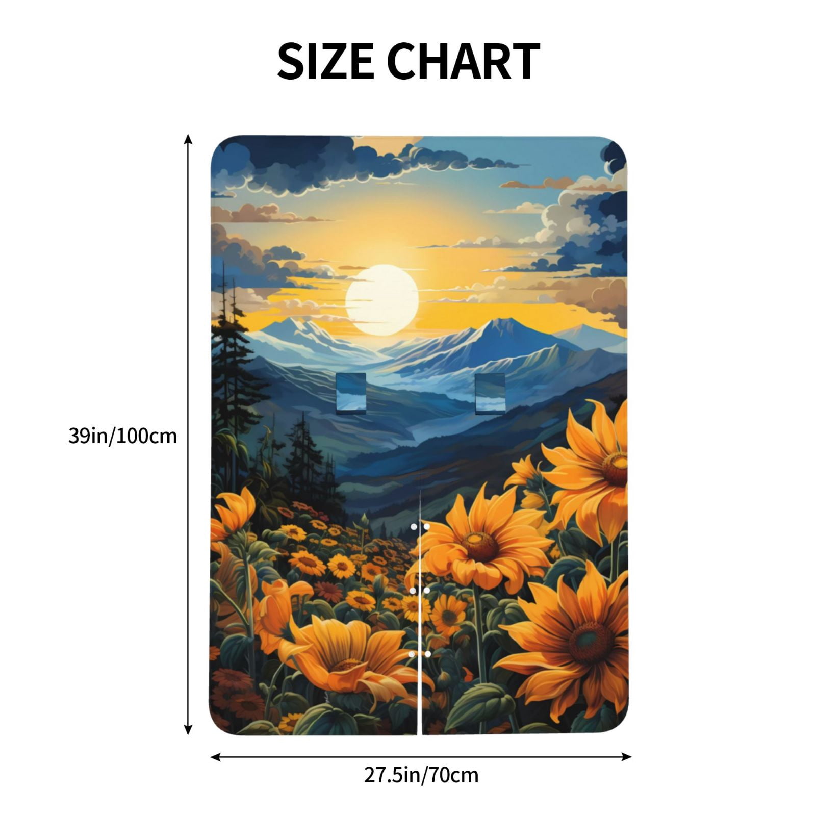 Naloa Elegant Sunset Sunflower Baby Car Seat Cover, Breathable Baby Carrier Cover, Multiuse Baby Carrier Cover & Nursing Breastfeeding Cover