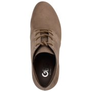 GBG LOS ANGELES Womens Taupe Beige 1 Platform Oxford Style Padded Aheela Almond Toe Wedge Lace-Up Booties 6.5 M