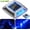 Blue Light, variant on Claoner Solar Driveway Lights Outdoor Deck Lights Waterproof Driveway Markers Step Lights for Sidewalk Stair, Cold White, 2 Pack