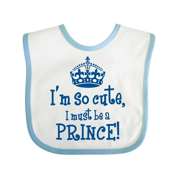Inktastic So Cute Prince Boys Baby Bib