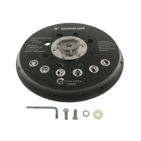 

6”17 Hole Polishing Disc Flocking Sandpaper Grinding Disc Flat Polishing Wheel