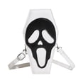 thumbnail image 2 of Bolso Con Forma Ataúd para Mujer Correa Ajustable Regalo Halloween para Mujer (blanco), 2 of 6