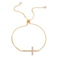 thumbnail image 1 of Pulsera cruzada TUNC de oro para mujer, 1 of 4