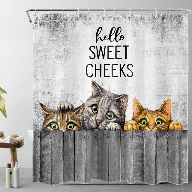 Cortina de ducha LB Hello Sweet Cheeks Farmhouse 180 x 180 cm