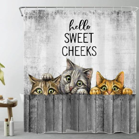 Cortina de ducha LB Hello Sweet Cheeks Farmhouse 180 x 180 cm