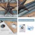 thumbnail image 6 of Blue Brown Texas Star Blackout Curtains for Bedroom, Retro Country Star Farmhouse Wooden Room Darkening Window Drapes for Living Room, Thermal Insulated Grommet Curtains, 42x84 inch, 2 Panels, 6 of 9