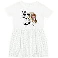 thumbnail image 3 of Inktastic I'm Three-cowgirl Riding Horse Birthday Girls Toddler Dress, 3 of 5