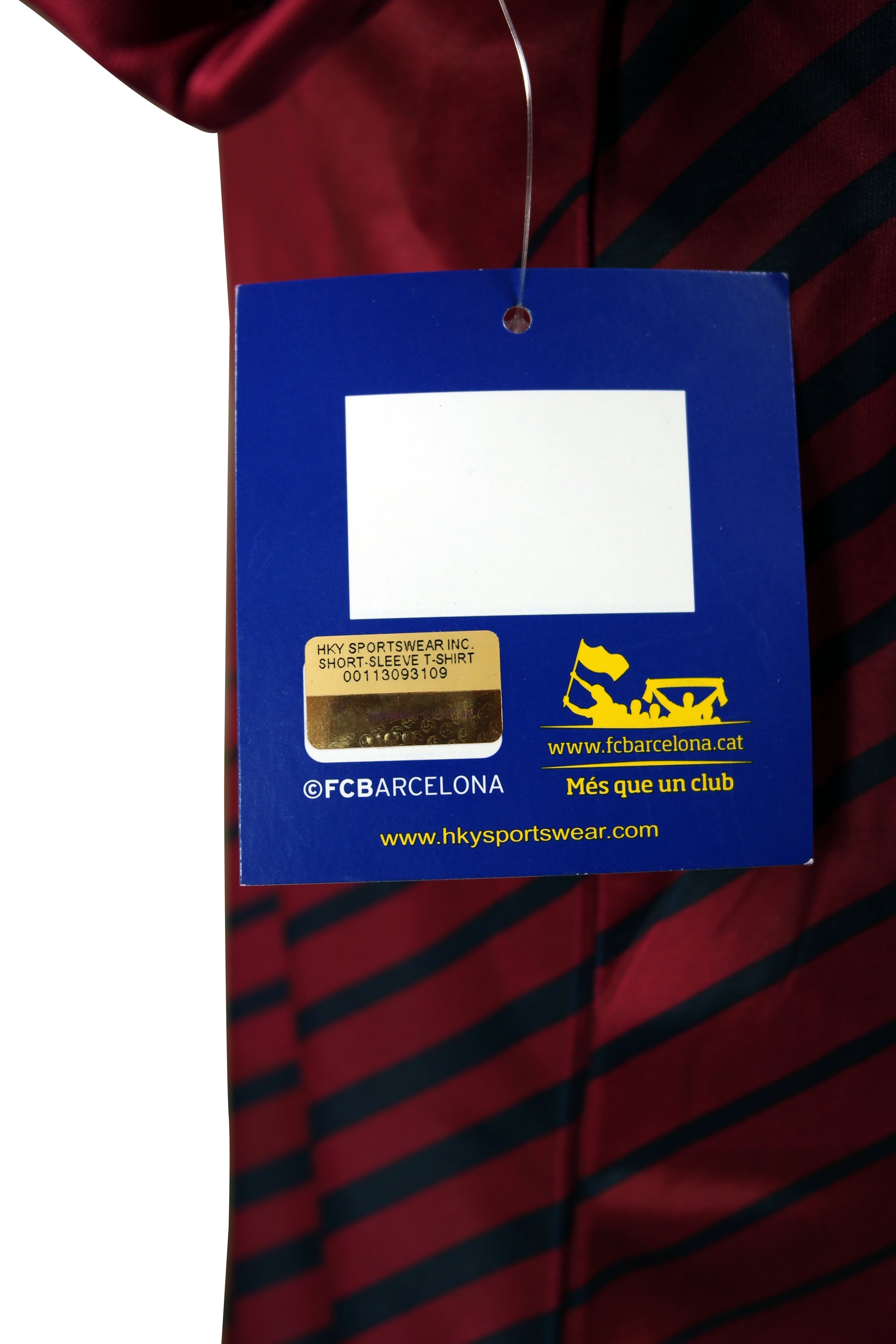 FC BARCELONA Official Merchandise by HKY Sportswear Men/’s Short Sleeve Jersey T-Shirt Navy//Royal, X-Large