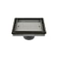 thumbnail image 3 of QM Tile-In Center/Square Shower Drain in ORB/Black, Stainless Steel Marine 316 Frame + ABS, Lagos Series Veil Line, Kit includes: Hair Strainer, Key, 3 of 10