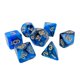 thumbnail image 2 of Dados acrílicos , de dados D20 D8 D12 D4 de dados poliédricos para de , , familiar, Azul Hugo Dados de juego de mesa, 2 of 6