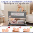 thumbnail image 5 of Cuna para Bebé, Colecho para Bebé, 8 Posiciones de Altura Ajustables con Mosquitera, Colchón, Cambiador, Cesta de Almacenamiento, Almohadilla Refrescante, Ruedas Girs de 360°, 5 of 5