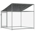 thumbnail image 3 of vidaXL Dog Cage with Roof and Door Gray 6.6'x6.6'x6.6' Galvanized Steel, 3 of 7