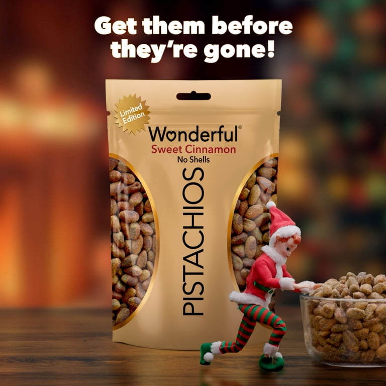 Wonderful Pistachios, Sweet Cinnamon Nuts, 11 Ounce Bag - Walmart.com