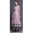 thumbnail image 3 of Bimba Pig Pink Damask Indian Kurtis for Women Solid Readymade Anarkali Dress Printed Indian Kurti X-Small, 3 of 6