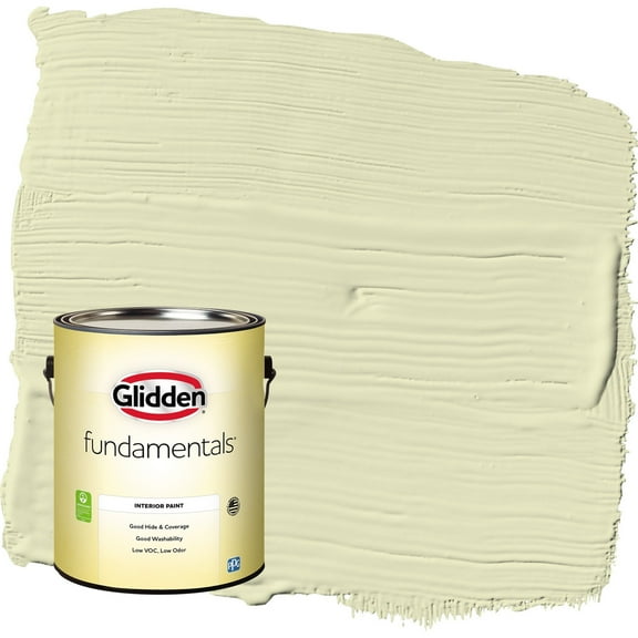 Glidden Fundamentals Forgive Quickly / Green Flat Interior Paint, 1 Gallon