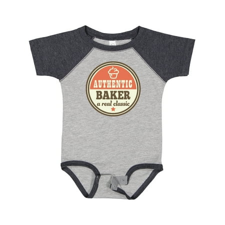

Inktastic Baking Authentic Baker Cupcake Quote Boys or Girls Baby Bodysuit