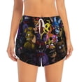 thumbnail image 4 of Lsque Five Nights At Freddy'S Printed Women's Running Shorts with Liner Pockets,Elastic Quick Dry Workout Athletic Gym Yoga Shorts,Womens High Waist Shorts-XX-Large, 4 of 9