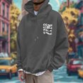 thumbnail image 3 of CONZONE Men's Hoodies Long Sleeve Pullover Hoodie for Men Rose Graphic Y2K Hooded Sweatshirts With Pocket, 3 of 7