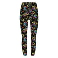 thumbnail image 4 of DDAPJ pyju Womens Novelty Print Leggings Holiday Party Tights High Waisted Stretch Casual Yoga Running Pants Clearance Sale Multicolor S, 4 of 5