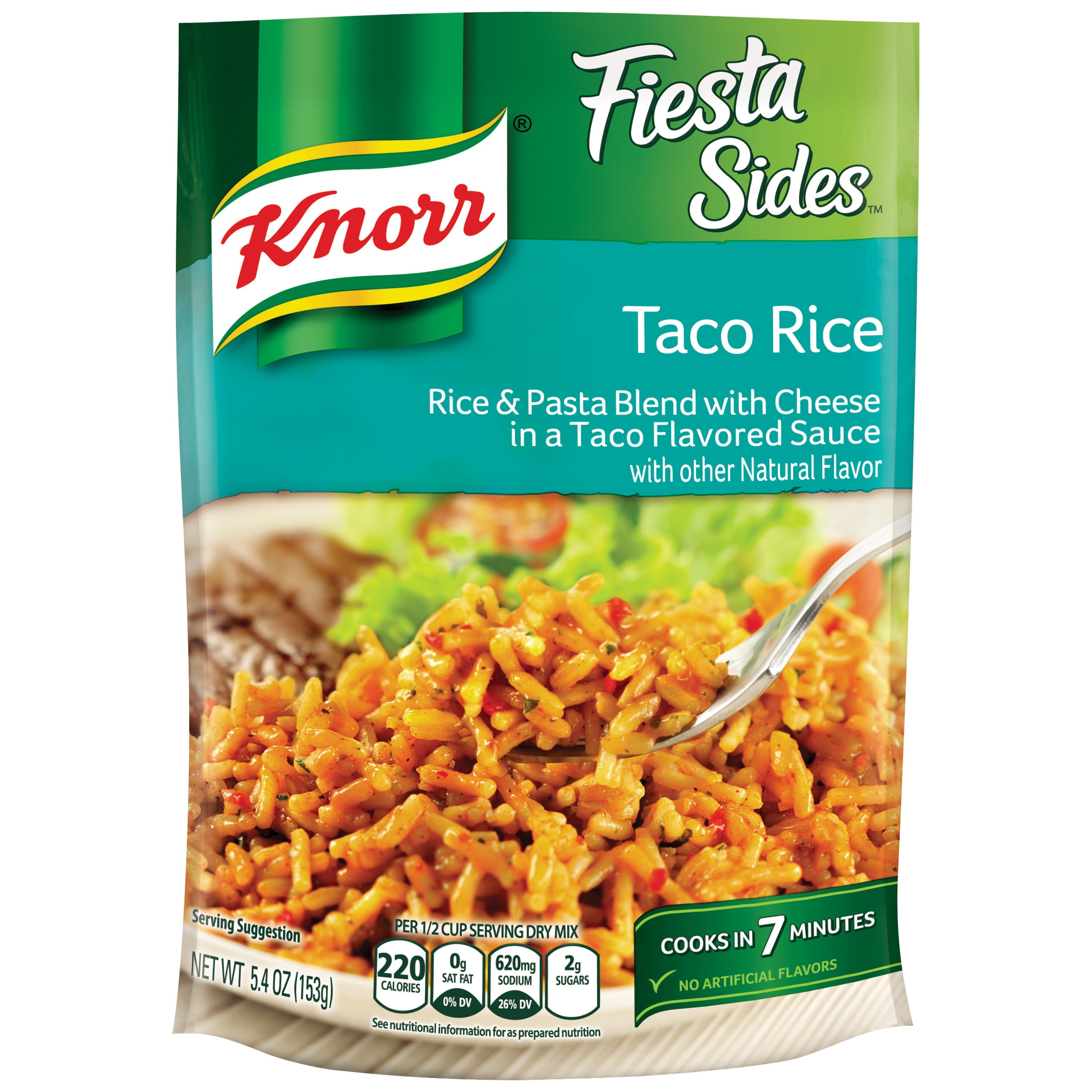 Knorr Fiesta Sides Taco Rice Rice Side Dish, 5.4 oz by Unilever