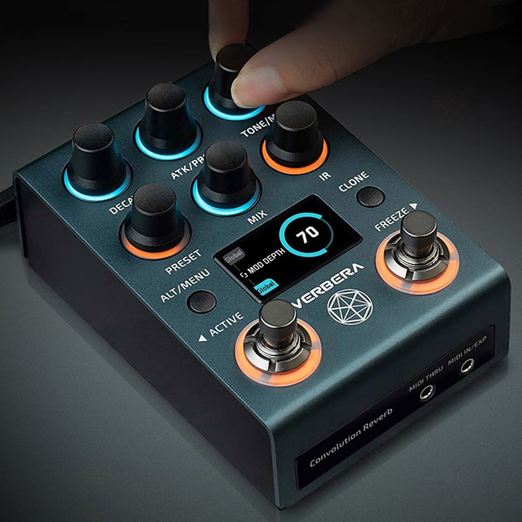 1. Multi-Effects Guitar Pedal: Distortion, Delay Modes | Customizable Parameters & Compact Design for Live Performances