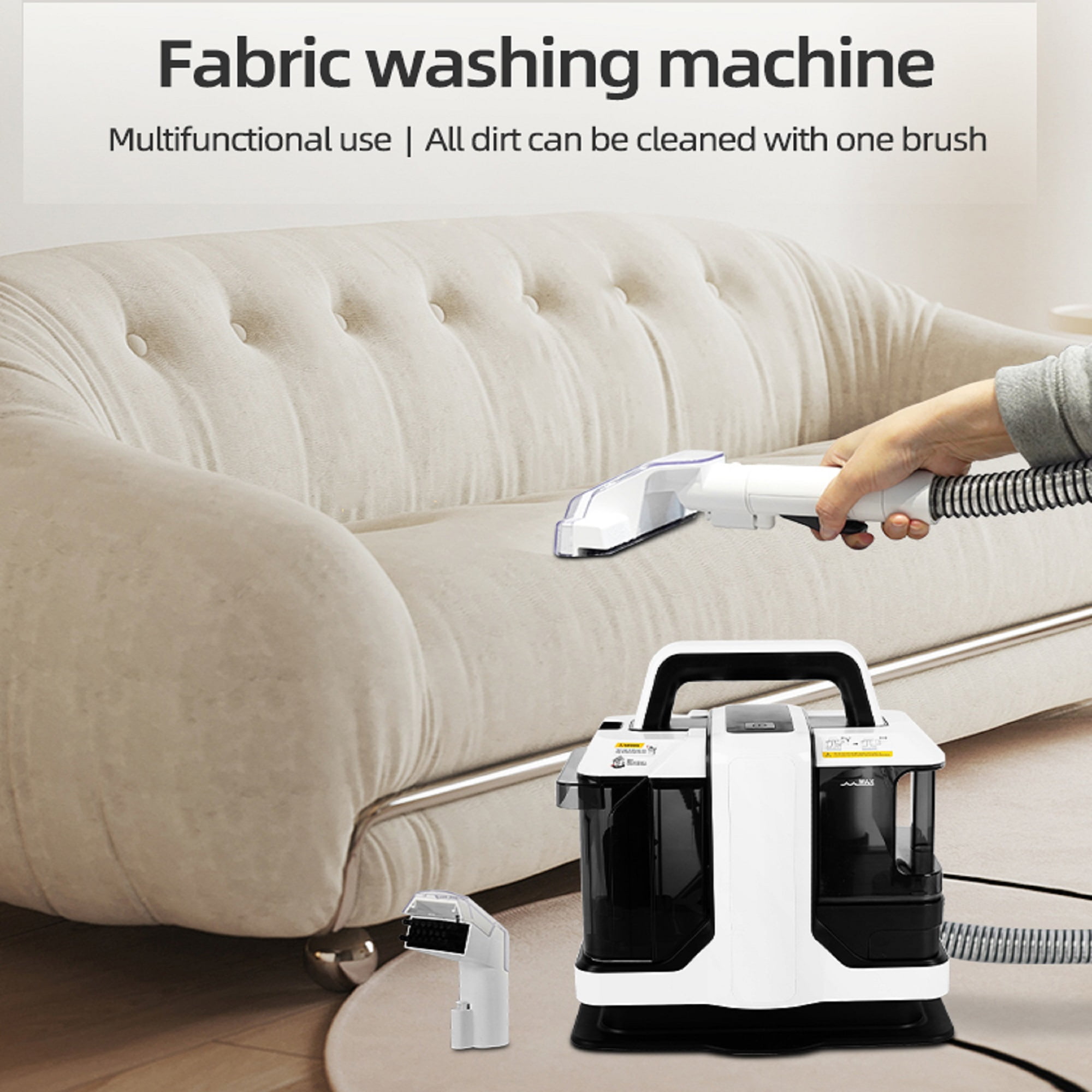 LiviNest Portable Carpet Cleaner for Stubborn Stains: 11Kpa Deep Clean & Quick Dry - Multifunctional Wet Vacuum for Carpets Sofas Mattresses & Car Interiors - Pet & Family Household Solution