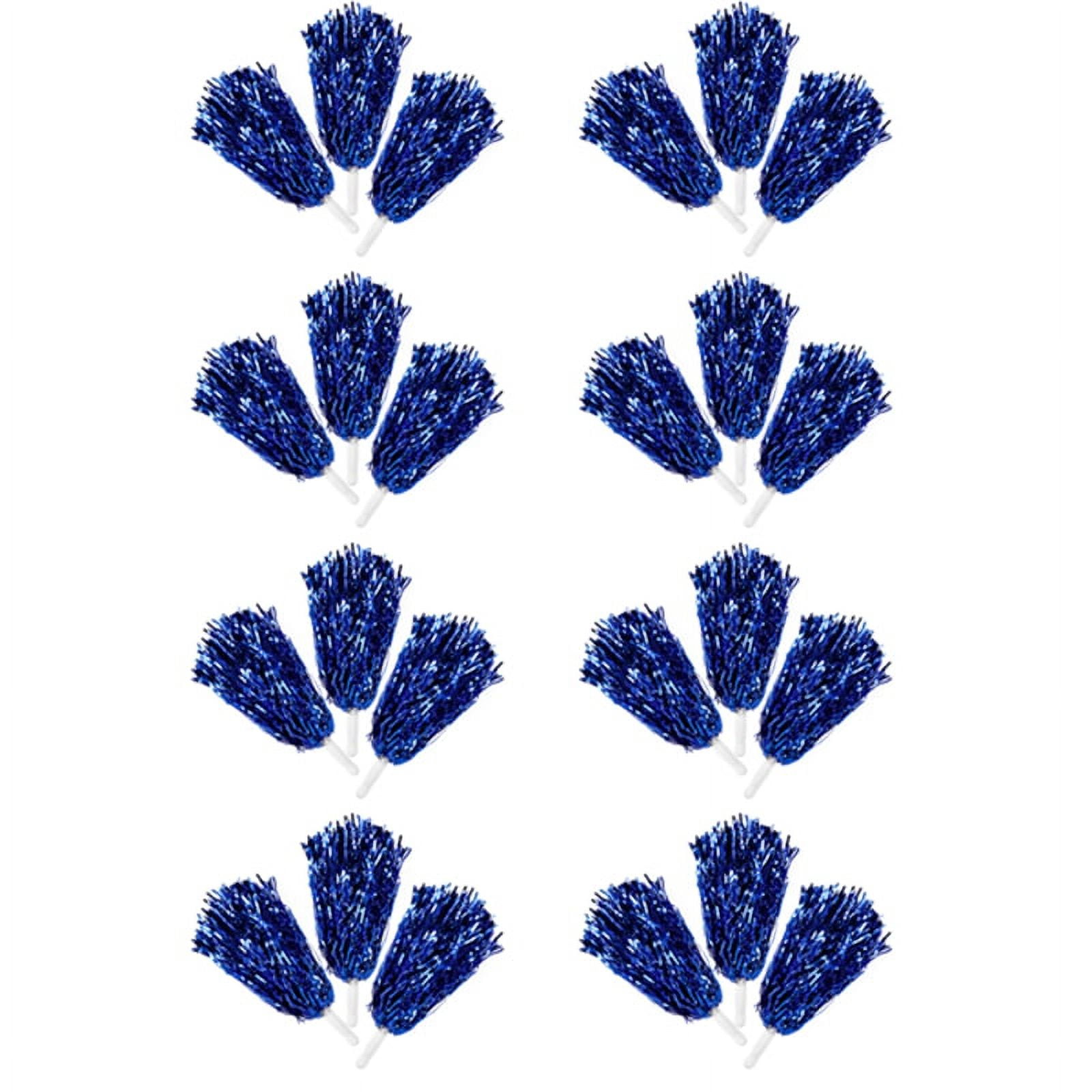 2 Pack Metallic Cheerleading Pom Pom Cheerleader Cheering Squad Pompoms Dance Cheer Plastic Pom Poms For Sports Team Spirit Cheering | QA