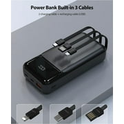 10000mAh Power Bank for Galaxy S23 FE - 22.5W PD Fast Charge Backup Battery Portable Charger Built-in Cable LED Display 1-Port USB Compatible With Samsung Galaxy S23 FE