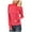 Red, variant on Sevevn Womens Blouses Fashion Women Casual Solid Color Long Sleeve Round Neck Loose T-Shirt Blouse Tops Rollbacks