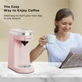 thumbnail image 4 of CHULUX Single Serve Coffee Maker for K pod and Ground Coffee, Auto Shut-Off, Pink, 4 of 4