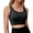 Black, variant on Public Cropped Ribbed Tank Top for Women Push up Yoga Tops No Underwire Backless Bras for Running Jogging Gym Sports Bralette Bras Fitness Purple M