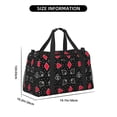 thumbnail image 3 of Disketp Card Suits Bolsa de Viaje Tipo Duffle, Bolso de Mano para Fin de Semana para Mujer, Bolsa de Gimnasio Ligera para Hombre, Esencial para Viajes, 3 of 7