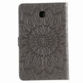 thumbnail image 3 of Galaxy Tab A 8.0 2018 Case, Dteck Slim Fit Embossed Flower Pattern PU Leather Folio Stand Case with Card Holders Cover for Samsung Galaxy Tab A 8 inch 2018 Release SM-T387 Tablet, Gray, 3 of 7