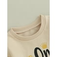 thumbnail image 6 of Wassery Baby Boys My 1st Birthday Outfit Long Sleeve Letter Print Sweatshirts Rompers Infant Onesie Jumpsuits Bodysuits Newborn Fall Clothes, 6 of 9