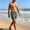 thumbnail image 2 of EOYWHK Chino Shorts Quick Dry Breathable Elastic Waist Chino Shorts for Men Soft Lightweight Casual Activewear Daily Wear Outdoor Gray S, 2 of 6
