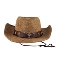 thumbnail image 2 of Sombrero de vaquero de paja Yinane unisex, 2 of 2