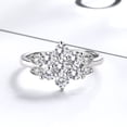 thumbnail image 4 of Silver-Tone Flower Ring with crystals from Swarovski, 4 of 4