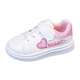 thumbnail image 2 of Dakaela 4-12YGirls Running Shoes Sweet Heart Pattern Soft Breathable Comfortable Casual Flat Fashion Sneakers with Hook and Loop, 2 of 7